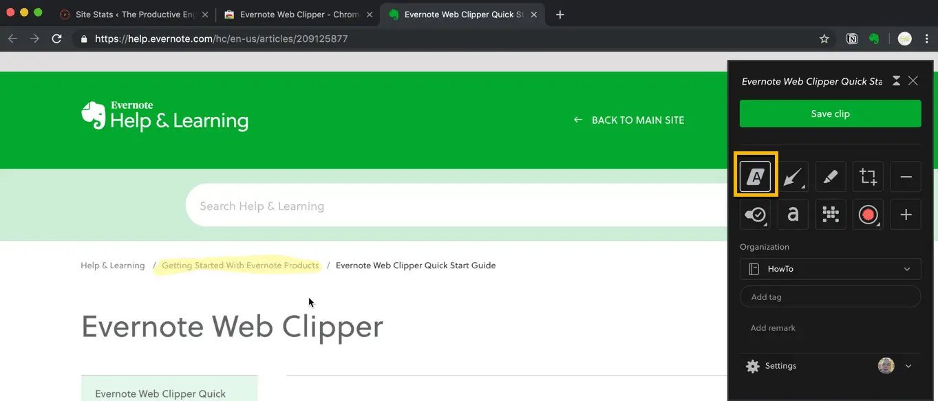 problems with evernote web clipper chrome 2019