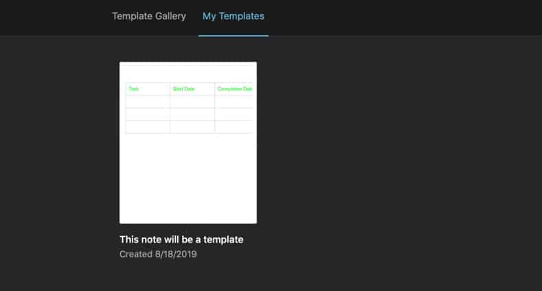 how to create evernote templates