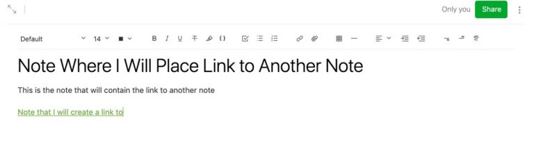 link equil note to evernote