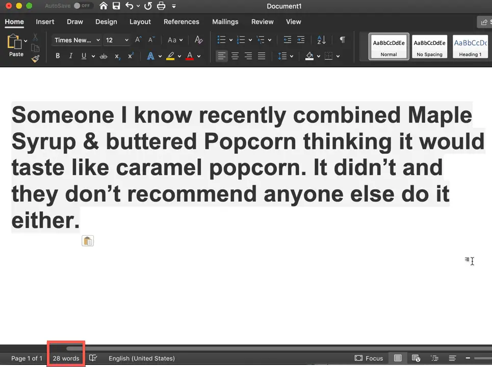 word count on google docs mac