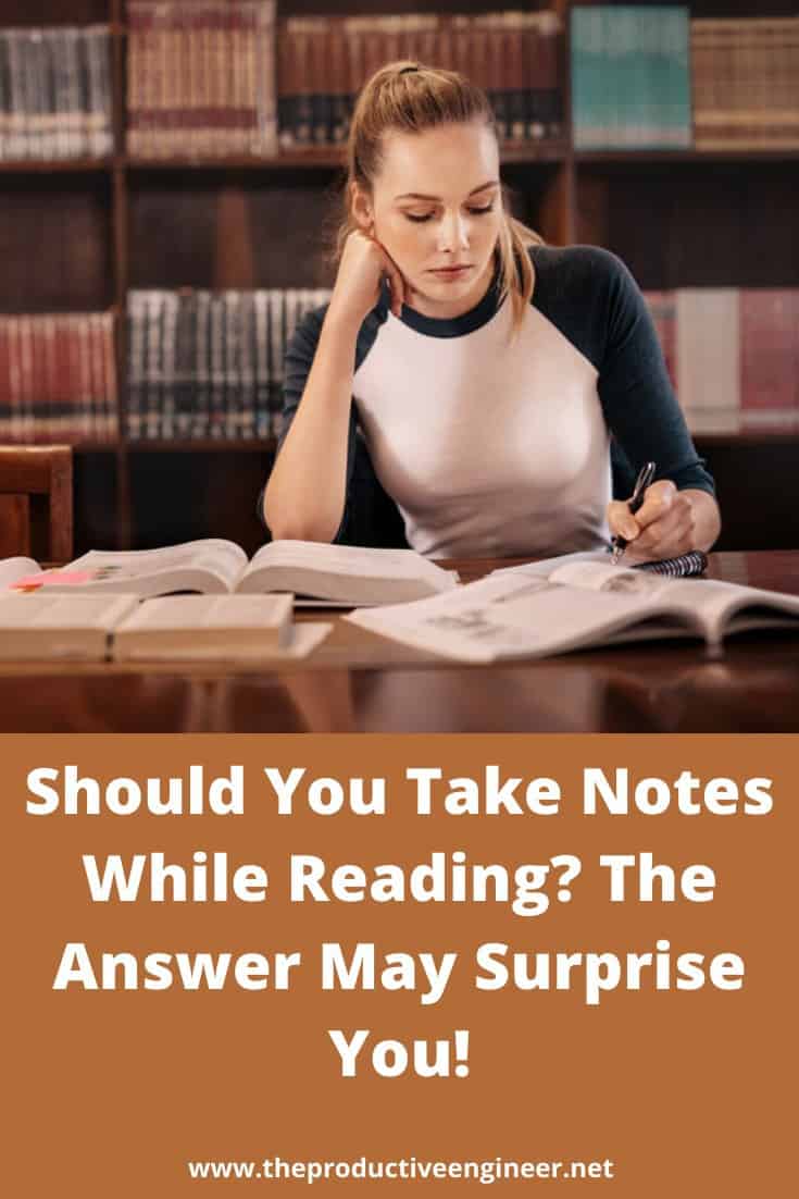 Should You Take Notes While Reading