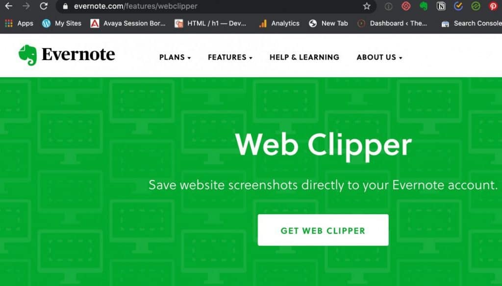 evernote clipping software