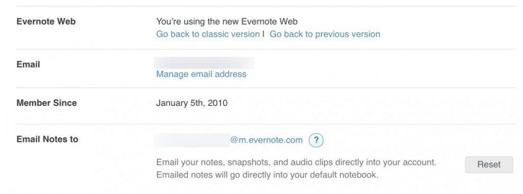 evernote extension does not show up