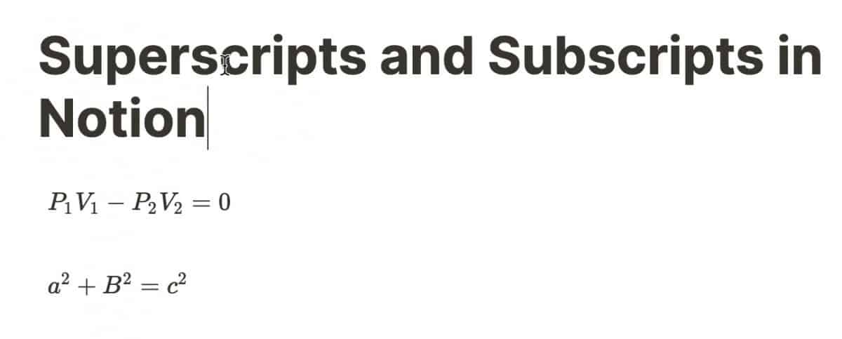 onenote equation subscript