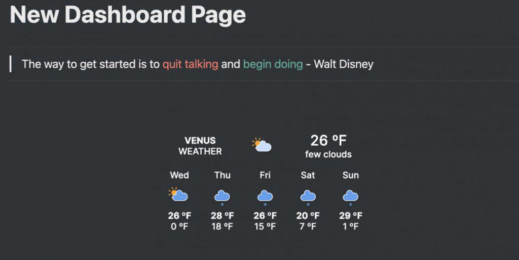 notion weather widget