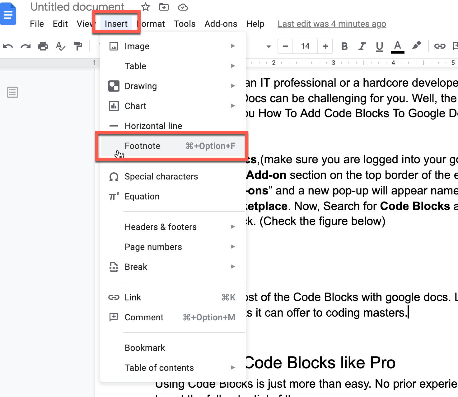 convert footnote to endnote in google doc