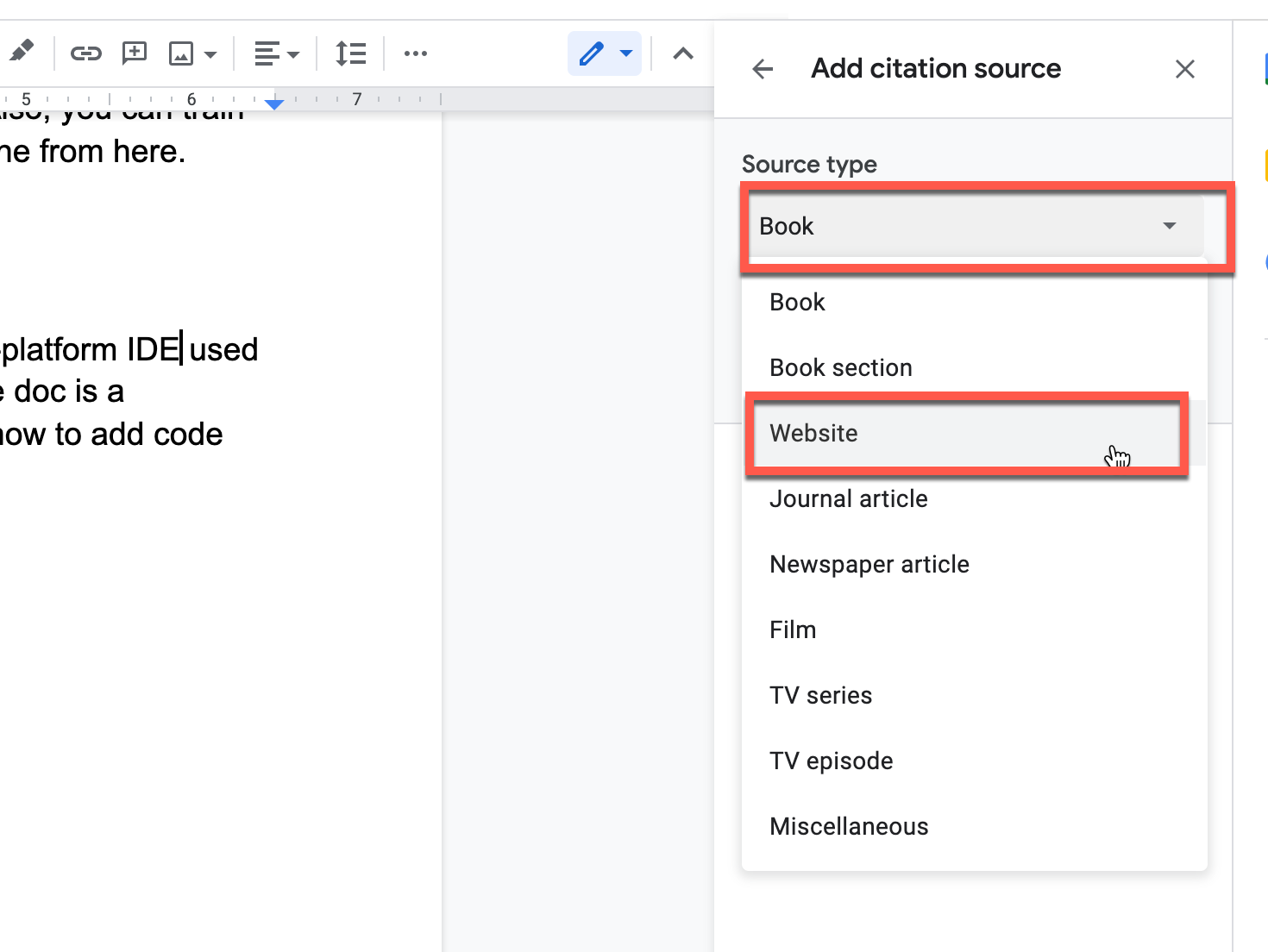 footnotes in google docs