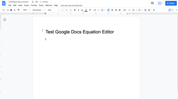 best equation editor for google docs