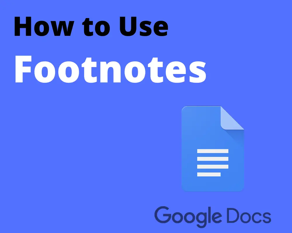 how to put footnotes in google docs