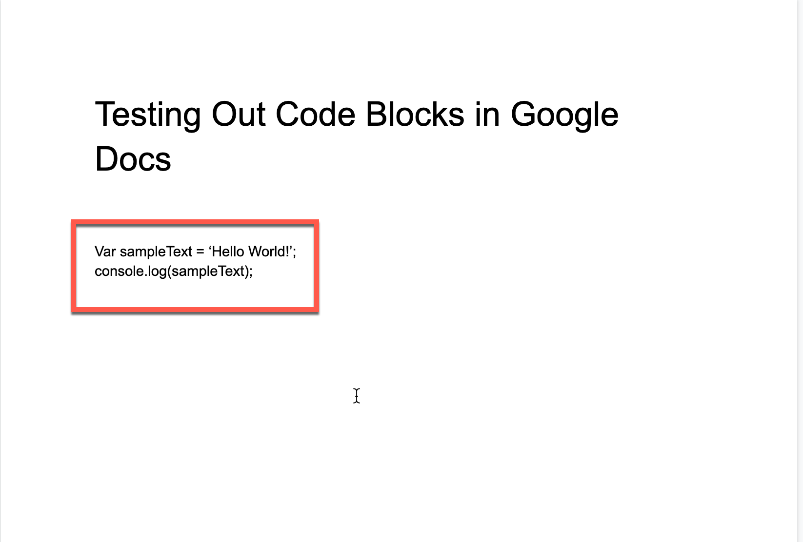 How To Add Code Blocks To Google Docs - The Productive Engineer