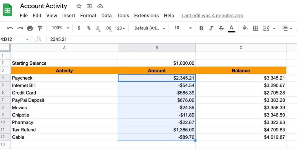 Select the cells you want to conditionally format in Google Sheets